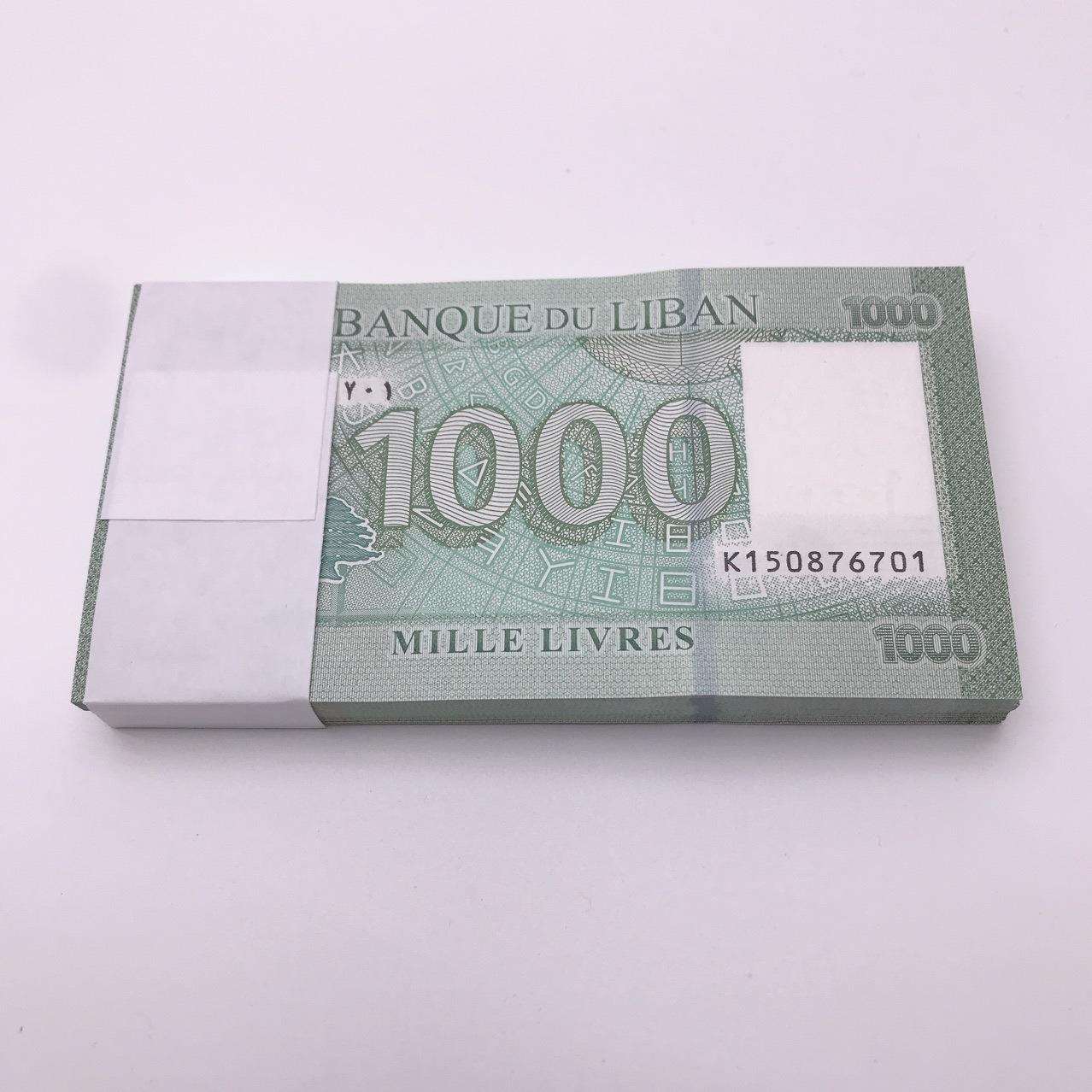 亚洲一黎巴嫩1000里弗 外国纸币