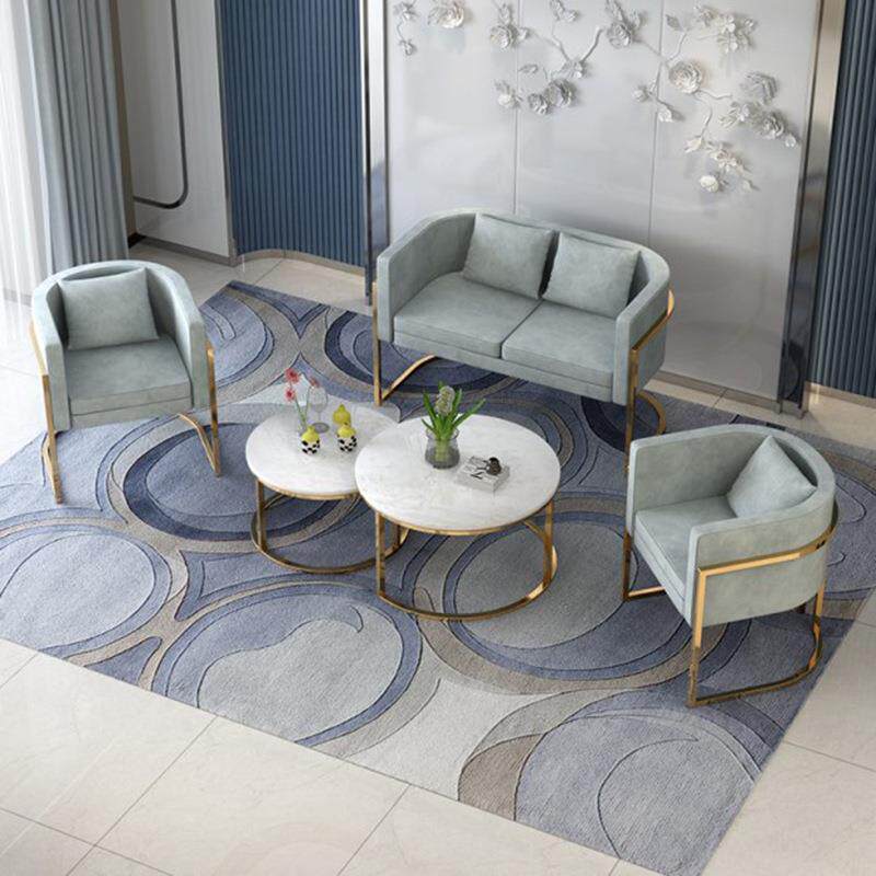 源头厂家单双人U型粉色整装沙发椅