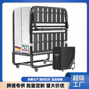 折叠床单人床金属框架加厚记忆棉床垫便携式成人客用床民宿备用床