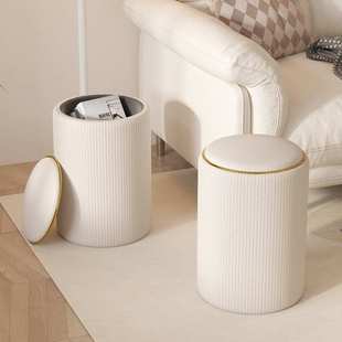 客厅家用矮凳梳妆凳入户门换鞋凳椅子试衣间凳子服装店圆凳小板凳