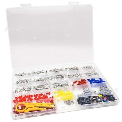 跨境578PCS盒装 1-3.5mm铜公母接插件汽车连接器配件插针压接端子