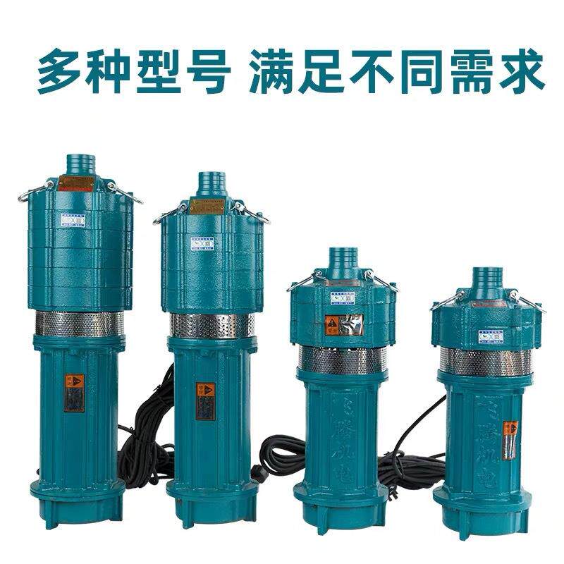 QD潜水泵 铜线电动多叶轮多级泵 农田灌溉小老鼠泵小型铸铁深井泵