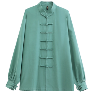 夏季短袖太极服男款女款2025新款宽松透气八段锦服装太极拳练功服