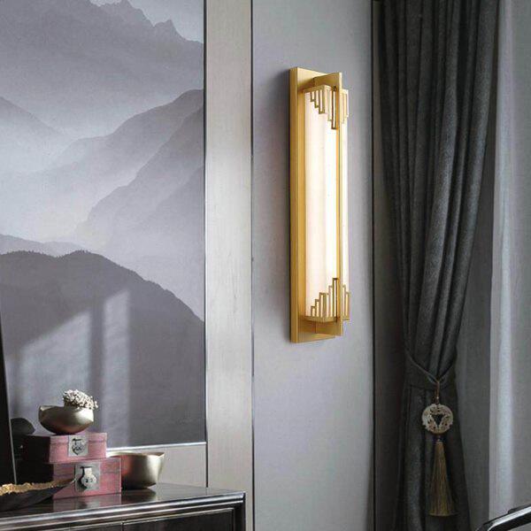 走廊灯现代简约客厅背景墙卧室床头灯新中式壁灯新款仿古酒店楼梯