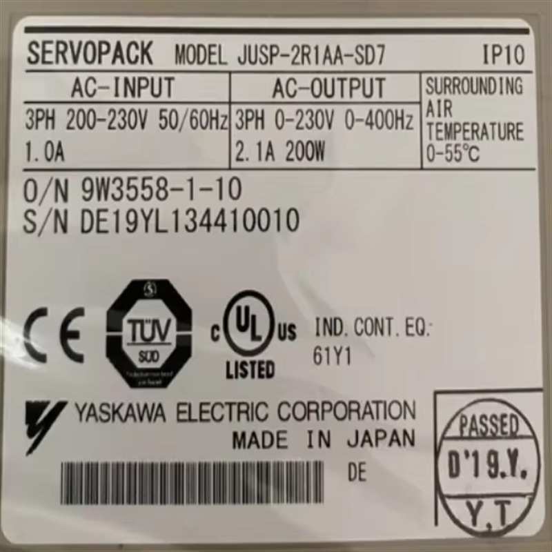 JUSP-2R1AA-SD7驱动SGMGV-1EADC61SGDB-30ADM-P SGD7S-180AA0C202