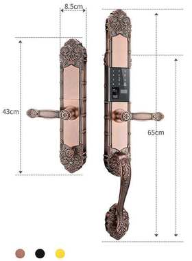 Villa Smart Lock Luxury Classic Home Security Fingerpri