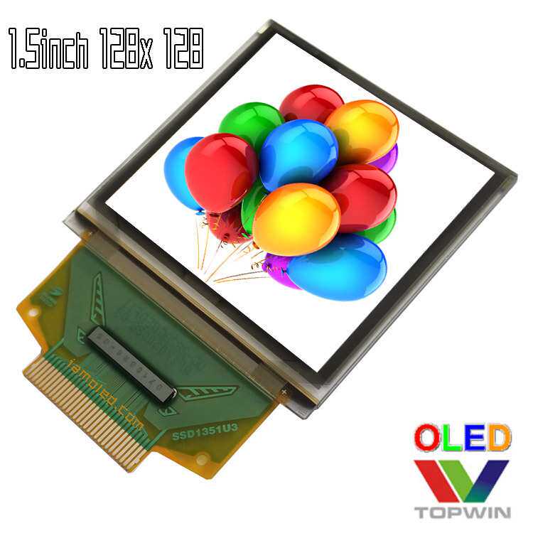 1.5寸彩色1.5英寸oled液晶显示屏topwin拓微UG2828GDEDF11小尺寸
