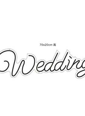 70x20cm 发光字母 婚礼人像  背景发光人像  lighted letter