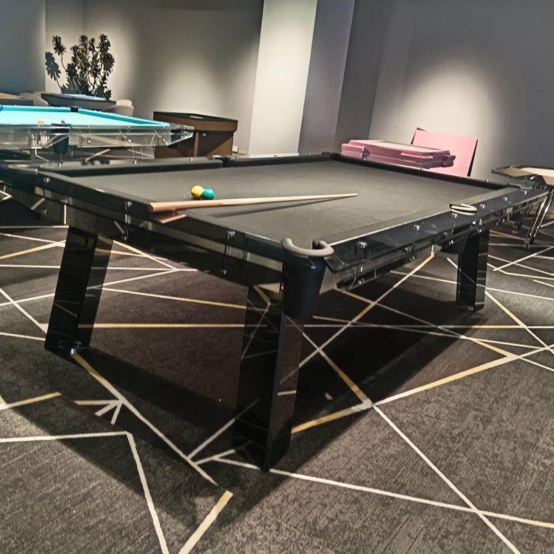 拓朴9尺青石板台球桌家用商用钢化透明玻璃中式桌美式黑八标准型