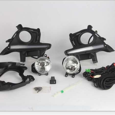 适用于丰田15新汉兰达日行灯 专车专用导光日间行车灯高亮LED雾