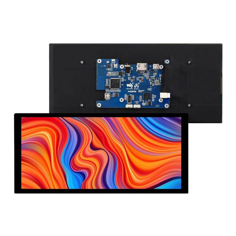 树莓派10.4寸HDMI高亮度QLED量子点触摸屏 长条屏 1600×720像素