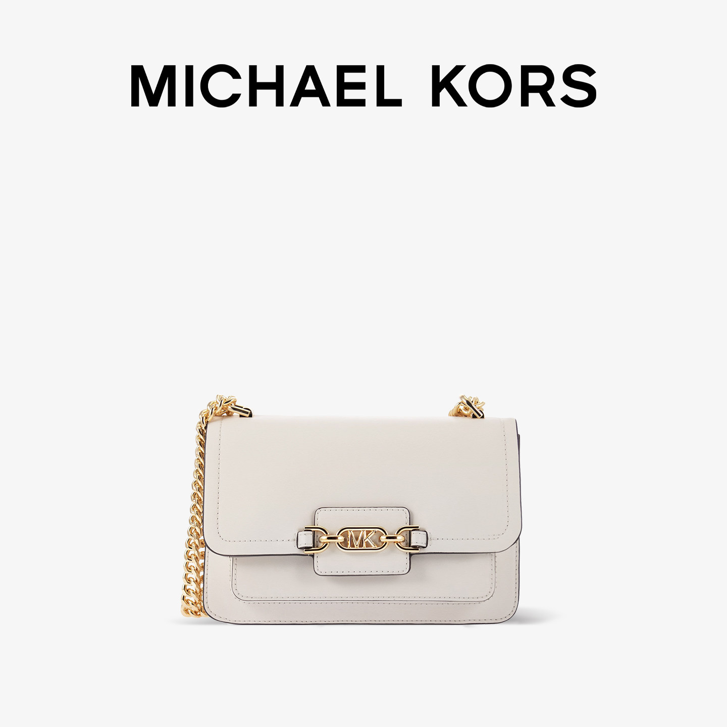 【618礼物】Michael Kors HEATHER单肩包女士mk皮质小号斜挎包包