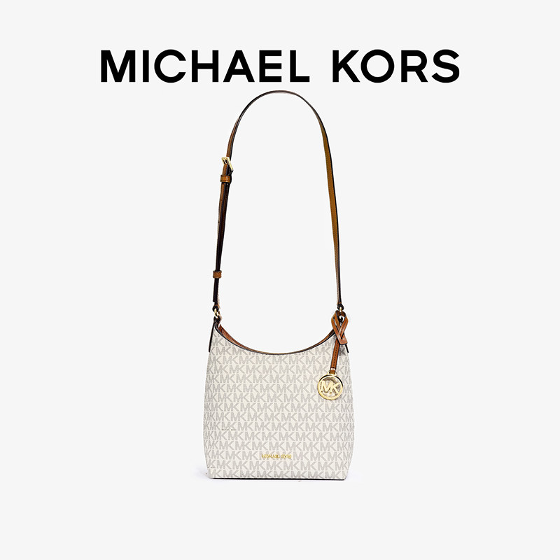MichaelKors老花斜挎通勤女包图片