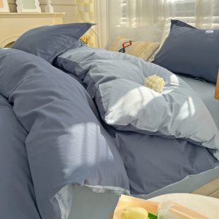 纯棉被套单件简约纯色100全棉学生单双人F200x230被罩被芯套被子