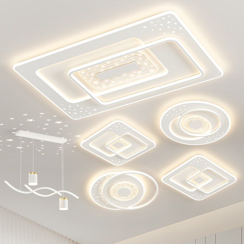 led吸顶灯 护眼大气客厅主x灯简约现代卧室灯餐厅吊灯全屋灯具套