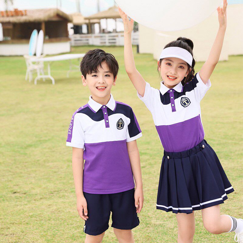 幼儿园园服春夏装英伦风儿童运动会夏季校服套装小学生班服三件套