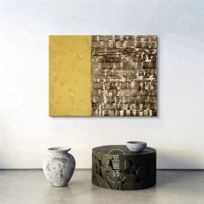 法式中古风客厅装饰挂画高级感抽象侘寂餐厅玄关挂画小众艺术壁画,家居饰品,现代装饰画,淘宝优惠券,粉丝福利购,淘宝优惠卷