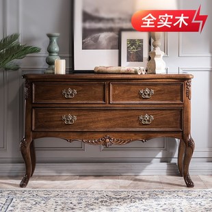 欧式玄关柜美实木入户过道靠墙玄关桌