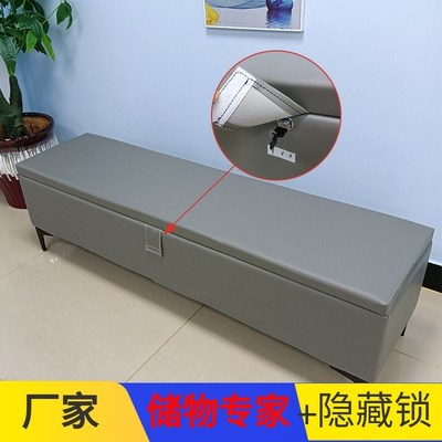 带锁娃娃收纳箱保密小沙发储物收纳椅隐藏箱子装实体硅胶柜凳子店