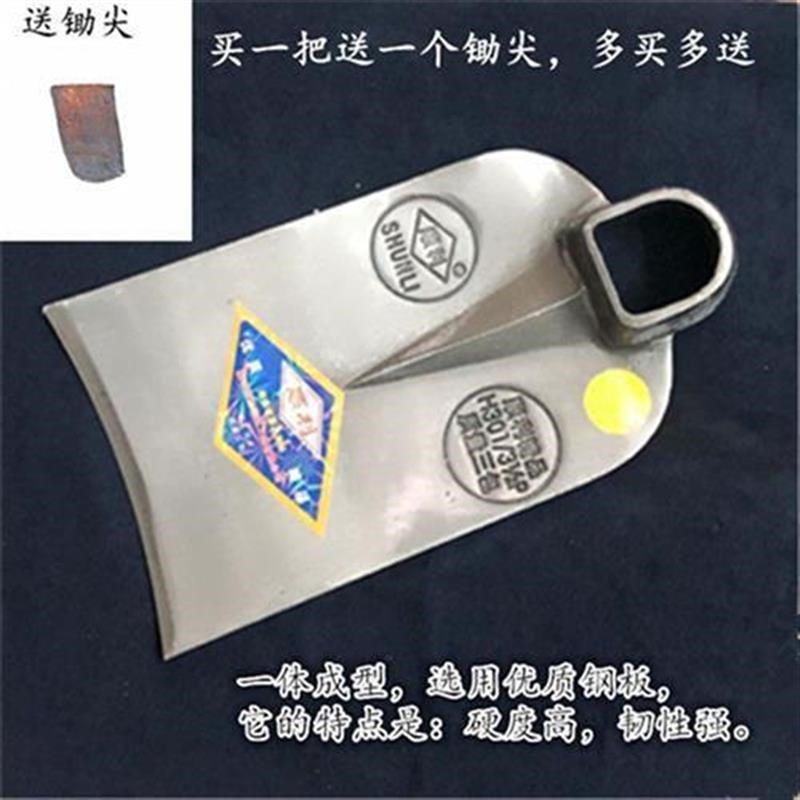锰钢锄头开山挖笋长柄大号钢锄高硬度锄靶N农用除草翻地土农具