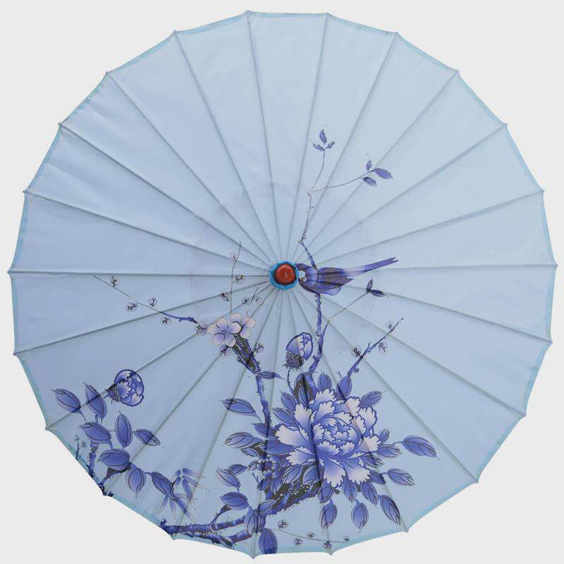 青花瓷古装油纸伞古代道具古典伞舞台舞蹈伞跳舞演出雨伞装新款