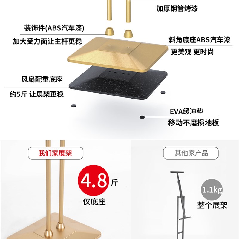 kt板支架展架立式落地式广告牌展示牌立牌海报展示架水牌指示牌