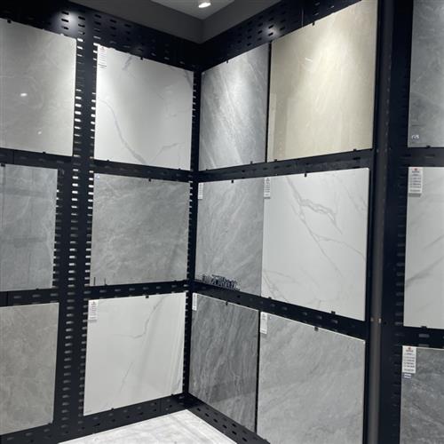 客厅瓷砖全抛釉800X800黄白聚晶普拉提防滑地砖玻化砖600X600通体