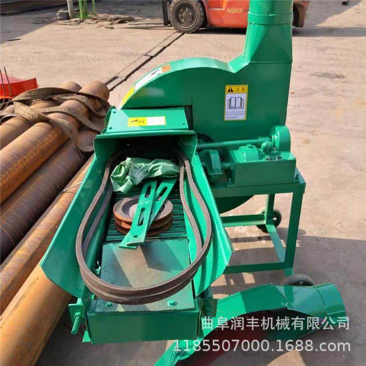 大小饲养场秸秆铡段机喂牛牧草揉草机干湿两用铡切机成捆饲草料