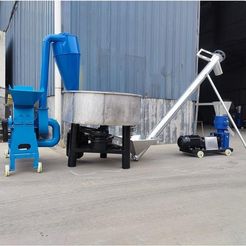 杂粮颗粒饲料制作机牧草饲料颗粒成型机260型鸡颗粒饲料制作机