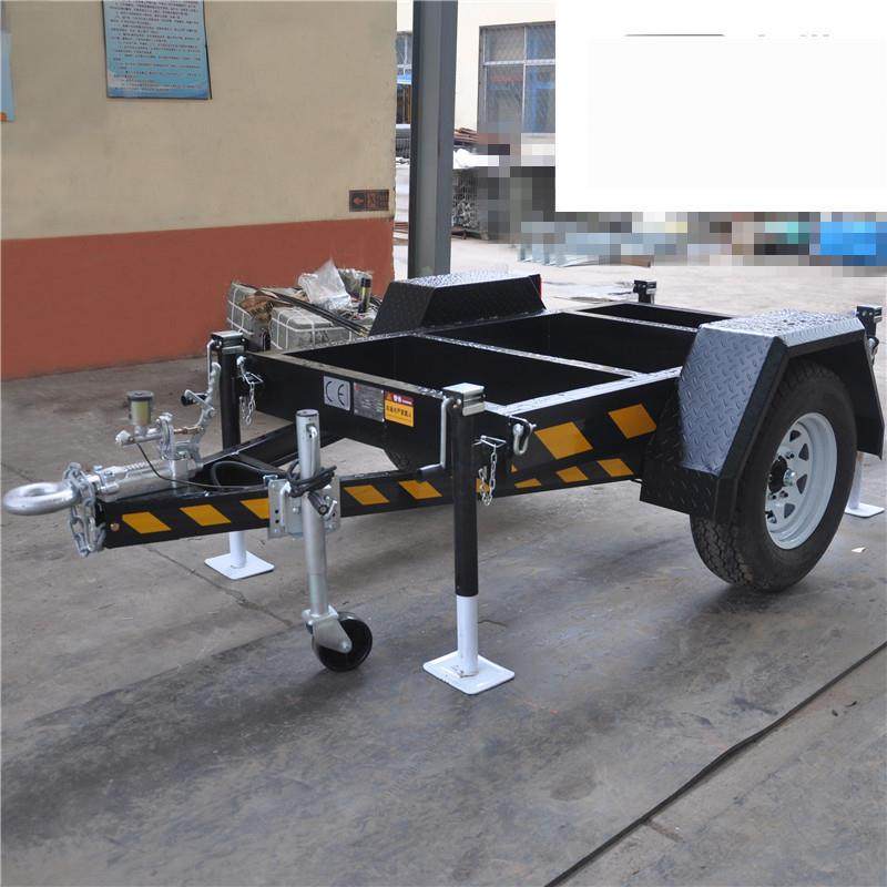 1.5吨骨架拖车发电机组运输拖车移动房车底盘框架拖车