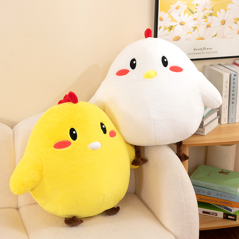 蚂蚁庄园小鸡公仔毛绒玩具呆萌小鸡睡觉抱枕玩偶儿童安抚娃娃礼物