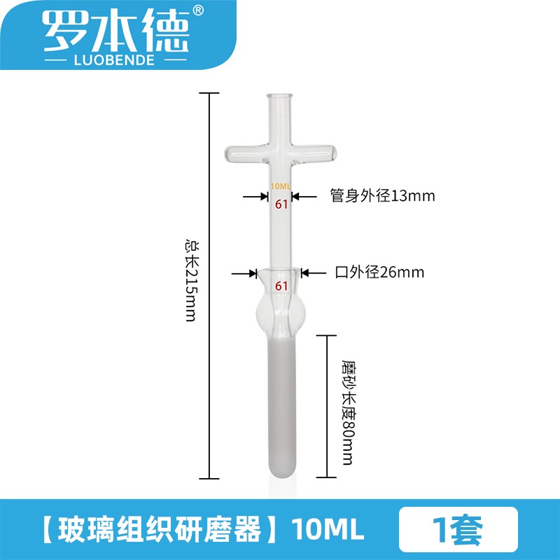 玻璃匀浆器组织研磨器 0.5ml1ml 2mly 5ml10ml 15ml 20ml30ml 50m