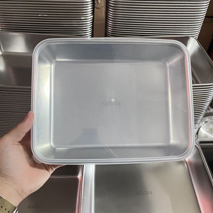 Alin304不锈钢托盘烤盘备菜盘蒸盘提拉米M苏烤盘网红配菜腌制盘子