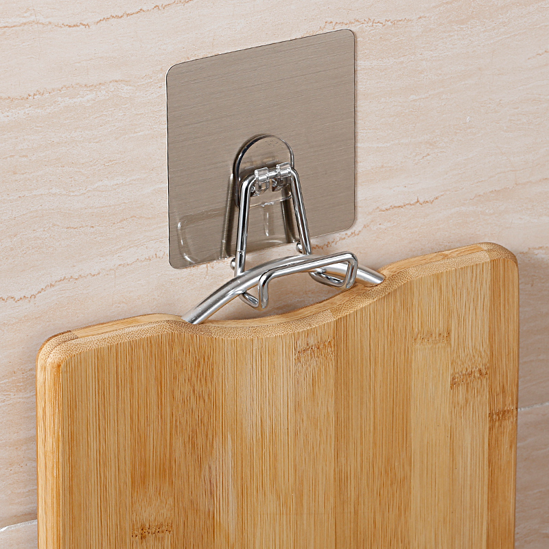 墙壁钩子挂钩免打孔强力墙壁挂勾墙勾粘钩厨房砧板菜板Y收纳挂架