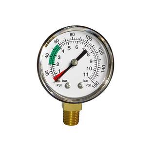 11bar 160psi工厂直供 供应塑壳压力表黑色塑料径向普通立装