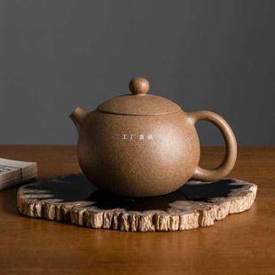 天然木化石切片桌面摆件博古架格子树化石装饰摆饰设计师样板