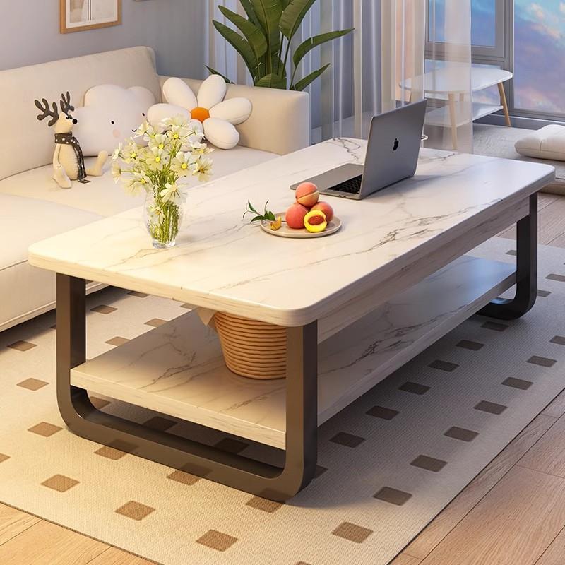 茶几客厅家用小户型双层小桌子简易出租屋用简约卧室长方形茶几桌