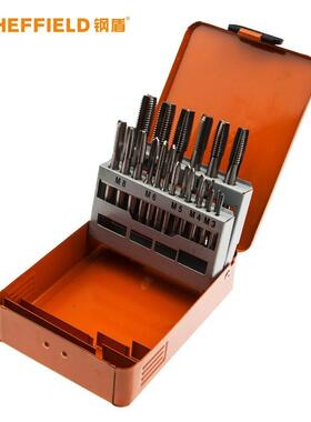 钢盾S133001 21件套公制高速钢丝锥组套HHS M2高速钢攻丝机