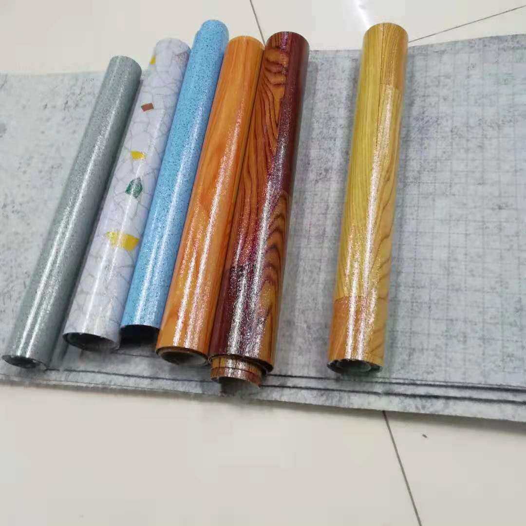 PVC地板革家用地板贴纸厚防水防滑底毯木纹地板胶塑胶地毯纸厂家
