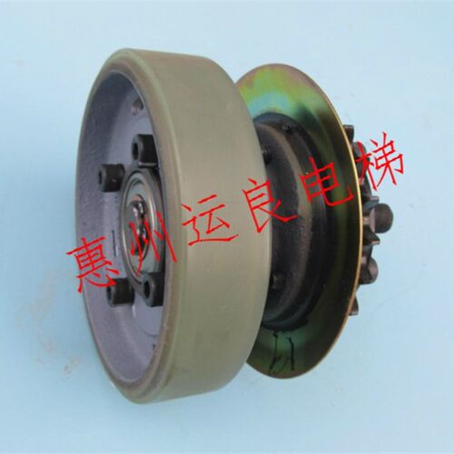 日立电梯配件人行道扶梯141轮158摩擦轮总成扶手带压带驱动齿轮