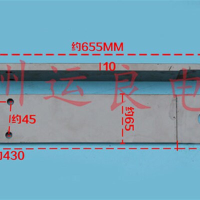 日立电梯底坑重锤坠陀限速器钢丝绳涨紧轮支架6365-A装置长655mm