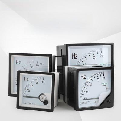 指针交流频率计45-55Hz赫兹计100/220/380V 6L2 42L6 Cp-72/96
