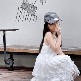 小梦韩蛋糕吊带连衣裙夏儿童海边度假仙女裙长裙多巴胺穿搭裙子