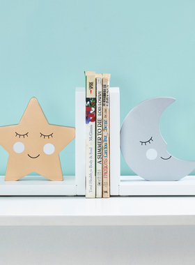 桌面饰品摆件家居摆设书房整理书立架书档靠创意美式儿童装饰品