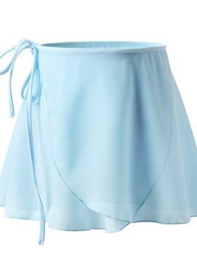 女童系带半身群纱裙儿童舞蹈服装练功服跳舞裙子夏季女孩舞蹈裙