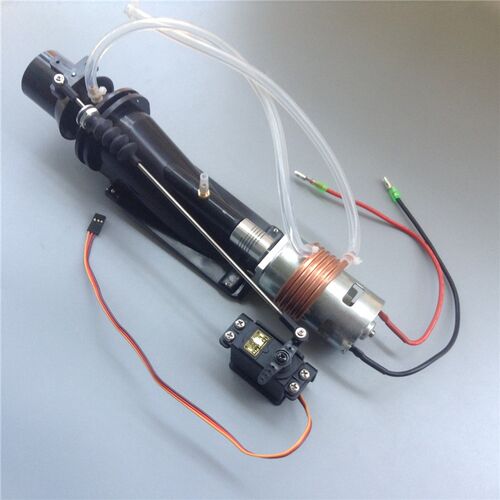 40mm喷射器 喷射泵 795有刷电机水冷 舵机 12v 改装遥控喷射船