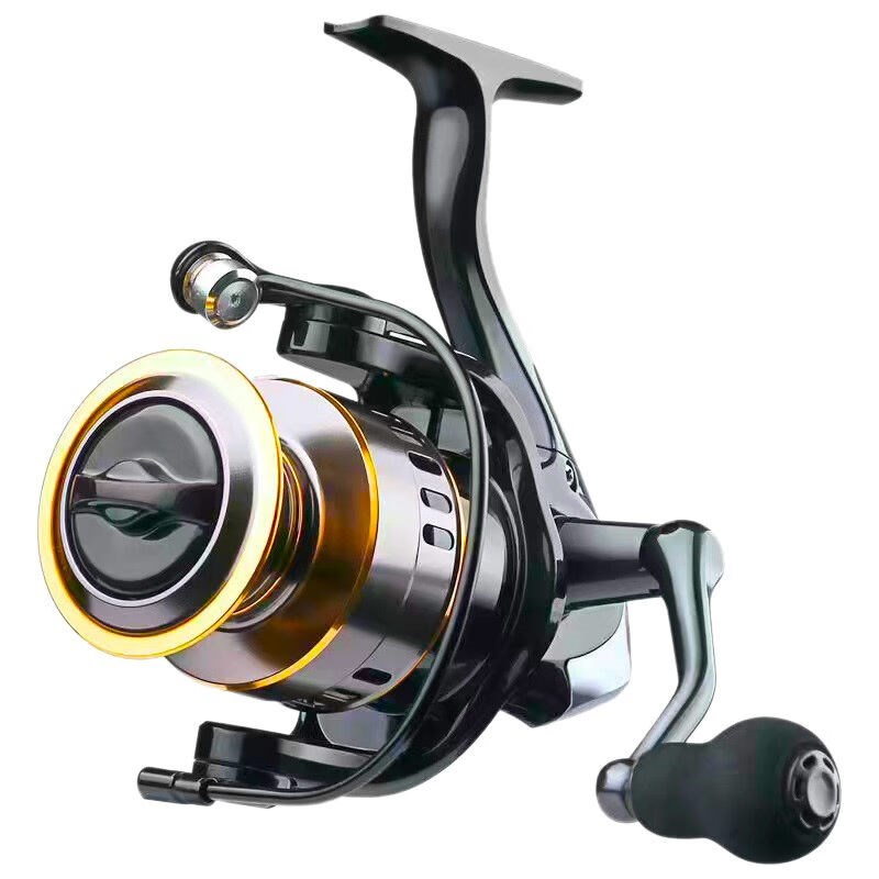 君拓渔轮纺车轮金属摇臂前打路亚海钓海竿远投海杆轮鱼轮金属路亚