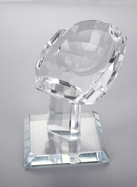 手掌水晶底座玻璃球手托球掌形状捧球底座旋转球底座地球手型底盘