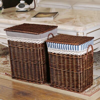 洗衣篮子大脏衣娄藤编柳编脏衣篮篓火锅店衣服收纳篮玩具收纳筐箱