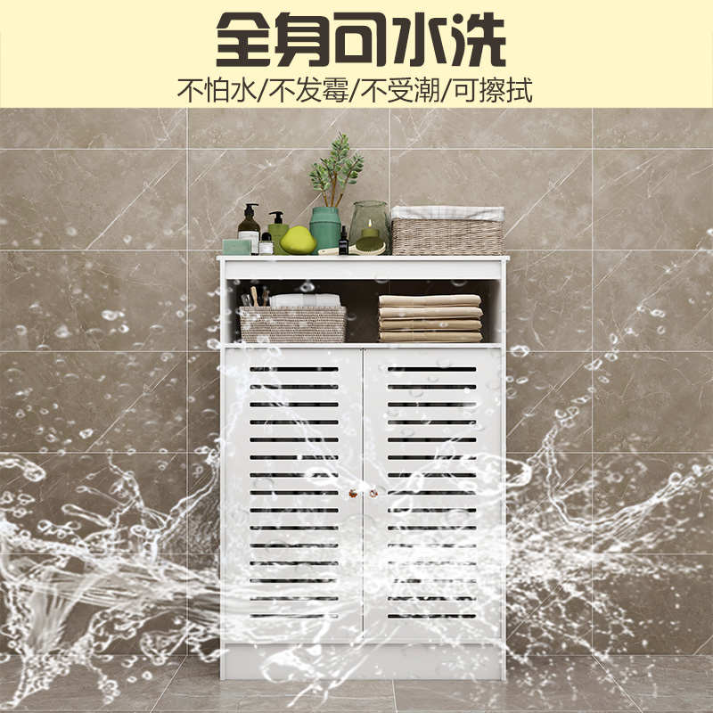 定制分水器遮挡柜暖气片遮挡置物架防水地暖分水器遮挡罩免打孔